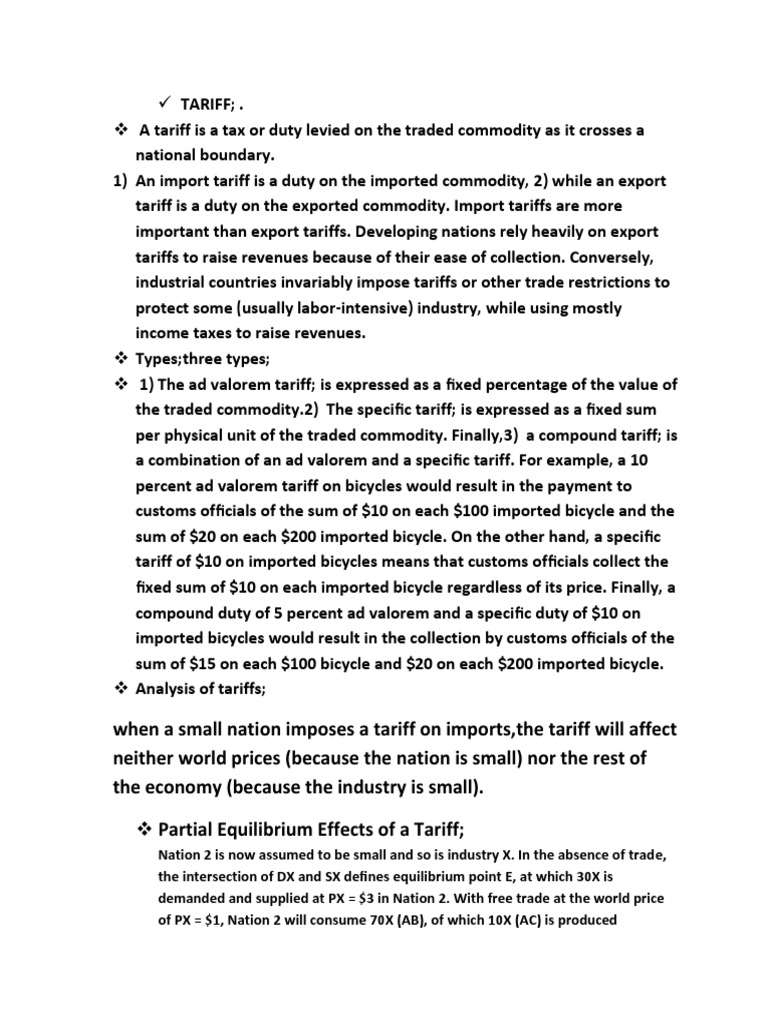Understanding Tariffs and Trade Barriers | PDF | Tariff | Subsidy