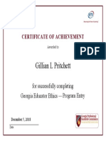 code of ethics certificate