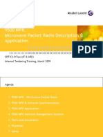 9500 MPR Microwave Packet Radio Description & Application: Optics-Wtpu (At & Ard) Internal Tendering Training, March 2009