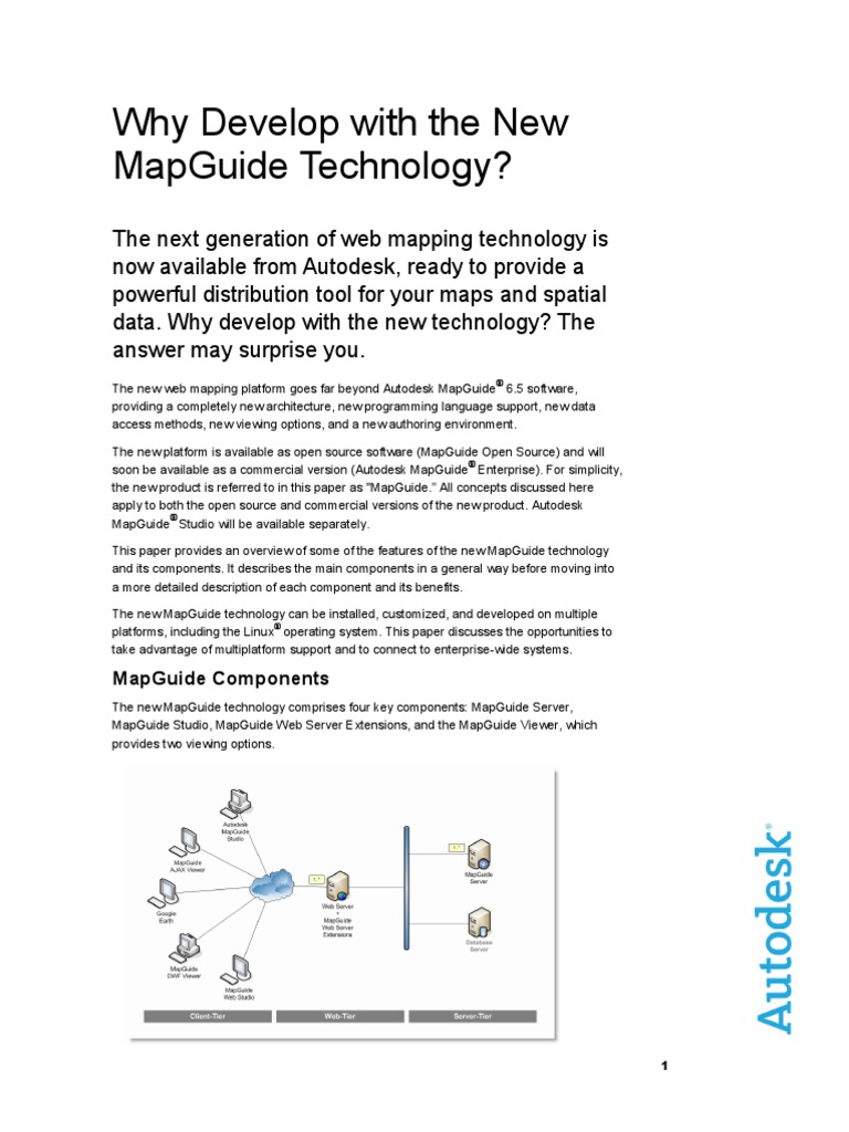 Why Develop With The New Mapguide Technology 2008 | PDF | Ajax ...