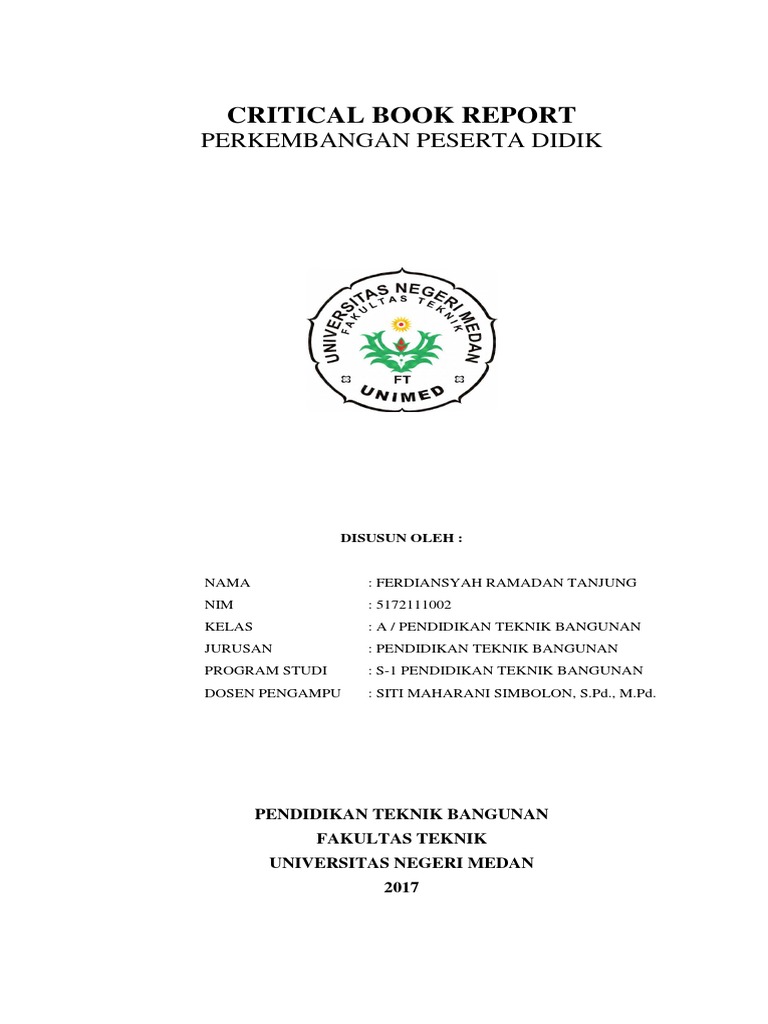 Cbr Perkembangan Peserta Didik Critical Book Report