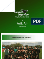 Arik Air -LNRFC Ambassadors 20th Anniversary Tour v0.3