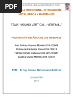  molino vertical -  vertimill