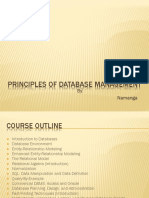 Principles of Database Management: By: Namanga