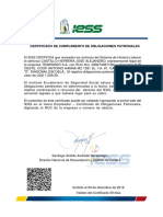 Certificado Empresa Ruc