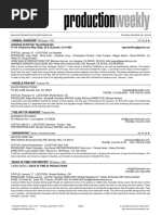 Download Production Weekly - Issue 1121 - Thursday December 6 2018  103 Listings - 21 Pages by Production Weekly SN395005013 doc pdf