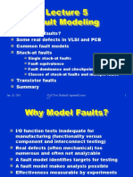 Lecture 5 Fault Modeling Fault