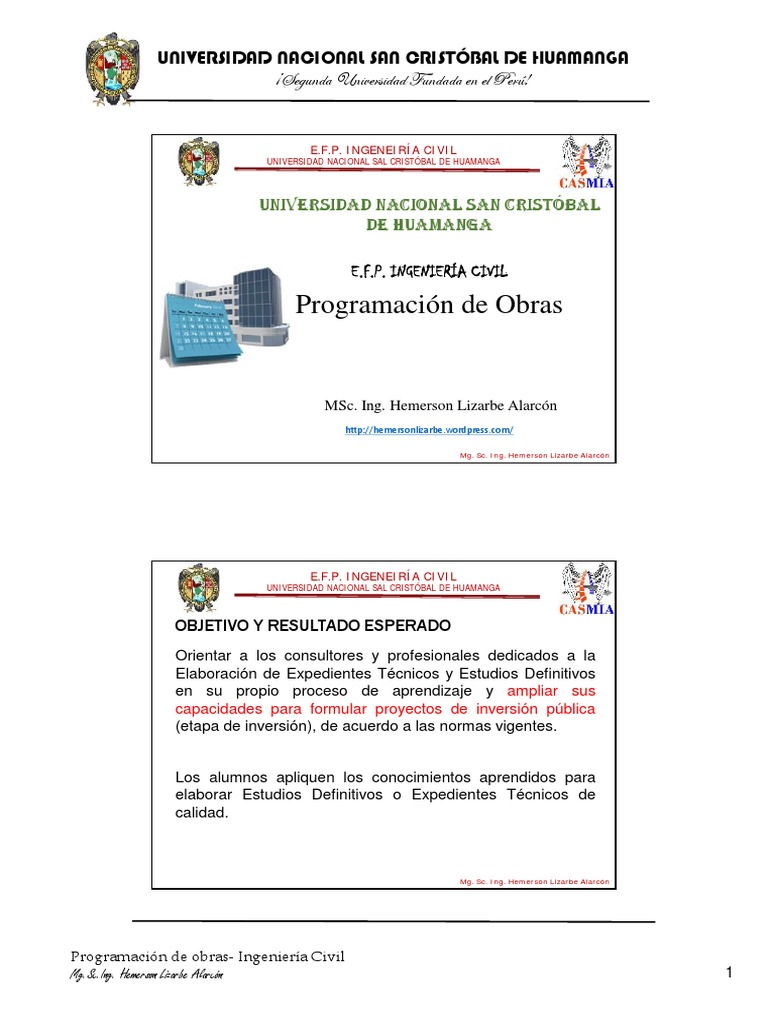 2017 - Clase 01 Costos y Presupuestos | PDF | Perú | Ingeniería