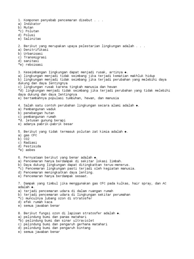 Keseimbangan Lingkungan Dapat Menjadi Rusak Artinya Kita