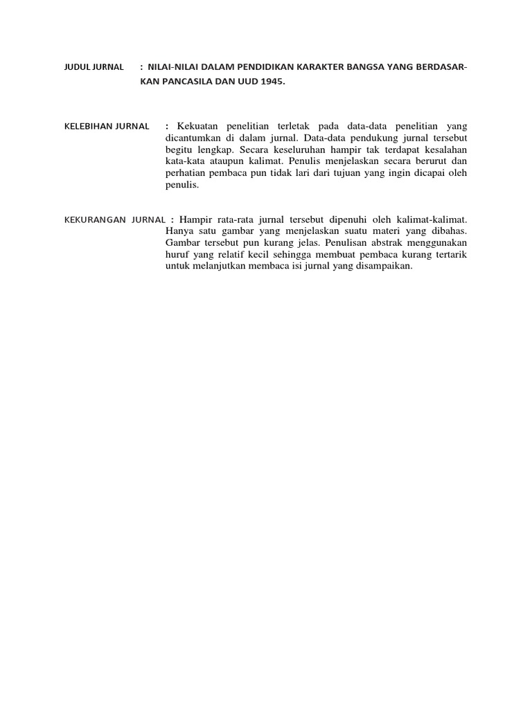 Kelebihan Dan Kekurangan Jurnal Pdf