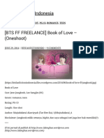 (BTS FF FREELANCE) Book of Love - (Oneshoot) BTS Fanfiction Indonesia
