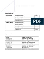 Overlay Section: Pavement Design Data