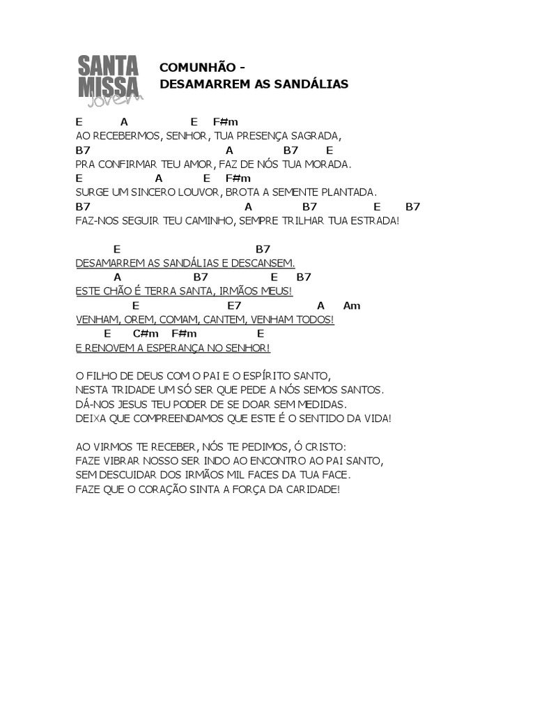TC07010 - Desamarrem As Sandálias | PDF