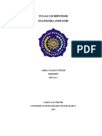 Uji Hipotesis Statistika Industri