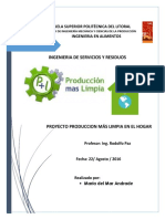 Producción más limpia en Industrias Lácteas TONI S.A.: Análisis de actividades y oportunidades de mejora