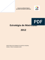 SEDF Caderno EstratégiadeMatrícula 2012