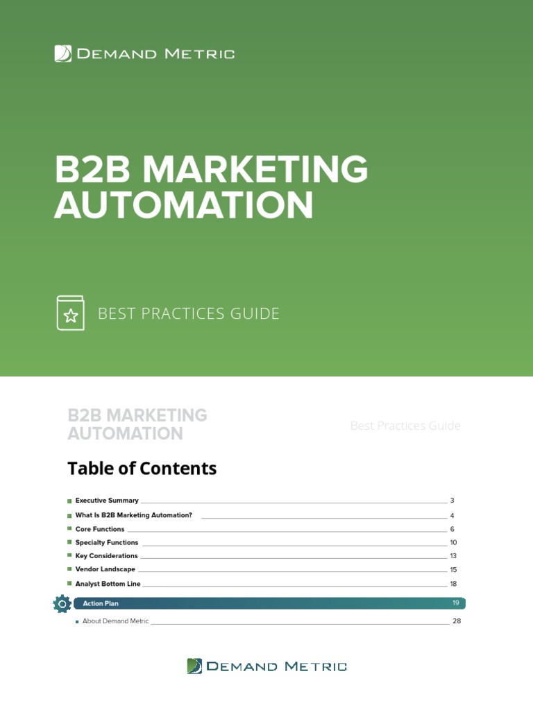 B2B Marketing Automation Best Practices Guide | PDF | Sales | Marketing