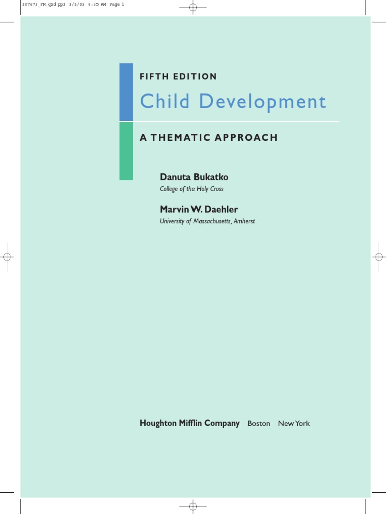 Child Development | PDF | Parenting | Relationships