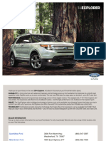 2014 Ford Explorer Brouchure