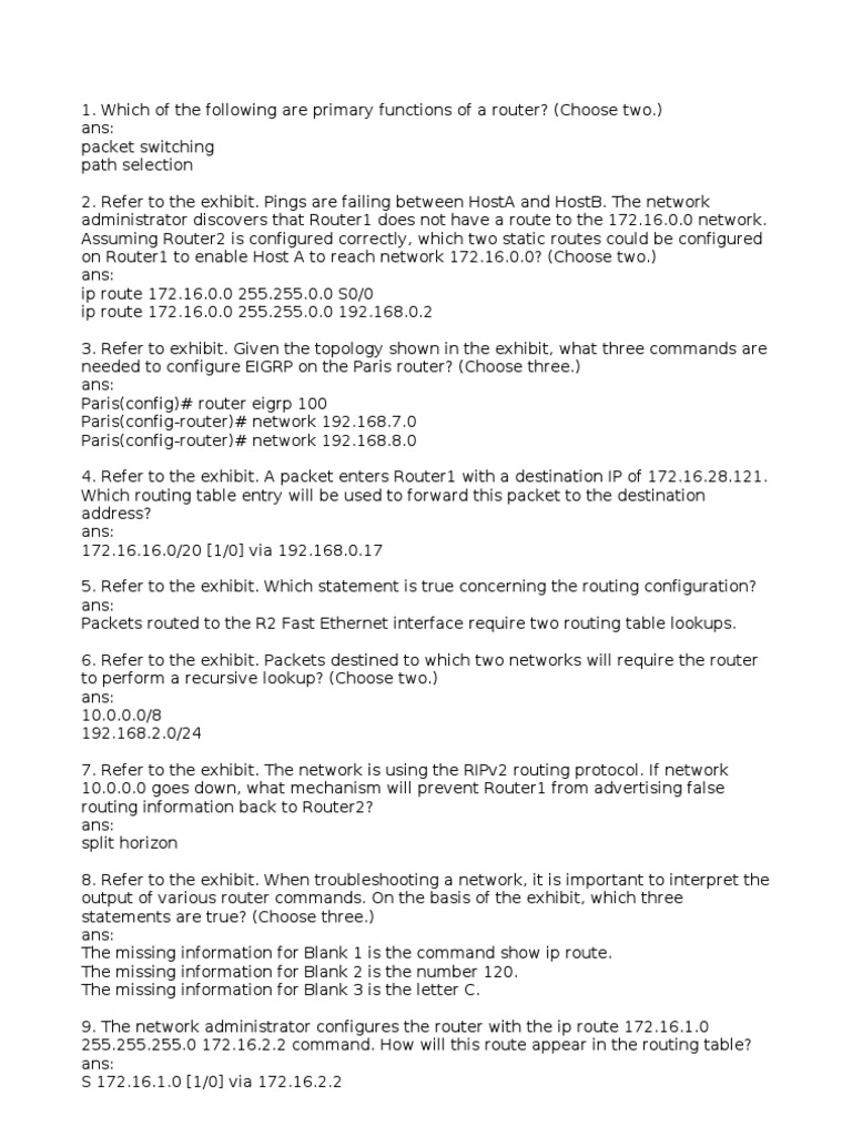 Cisco 2 | PDF | Routing | Router (Computing)