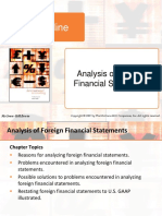 Week Eight - Analysis of Foreign Financial Statements
