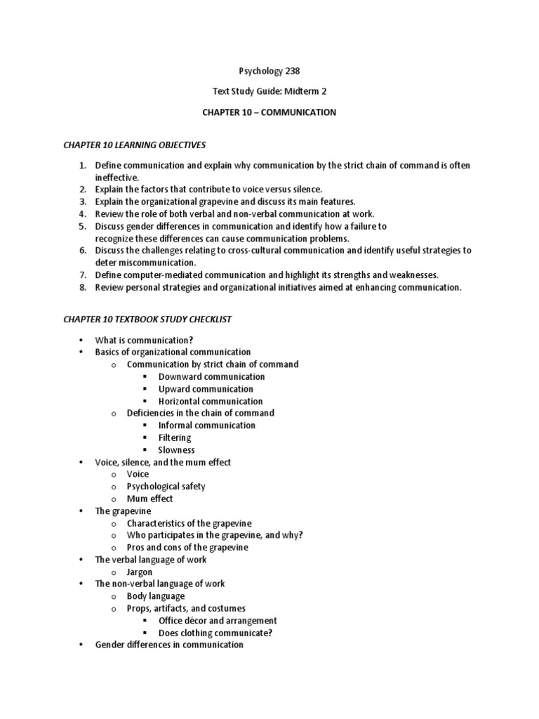 Midterm 2 Textbook Notes | PDF | Power (Social And Political) | Leadership