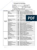 University of Sargodha: Notification No - UOS/TS