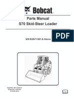 Maintenance Parts and Service Items for S70 Loader