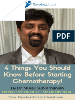 4 Things You Should Know Before Starting Chemotherapy - Best Chemotherapy Treatment in Bangalore