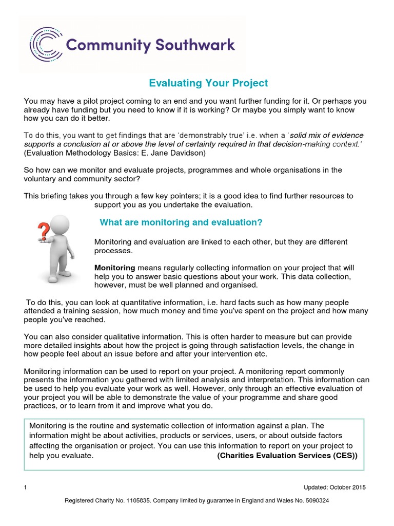 Evaluating Your Project | PDF | Evaluation | Cognition