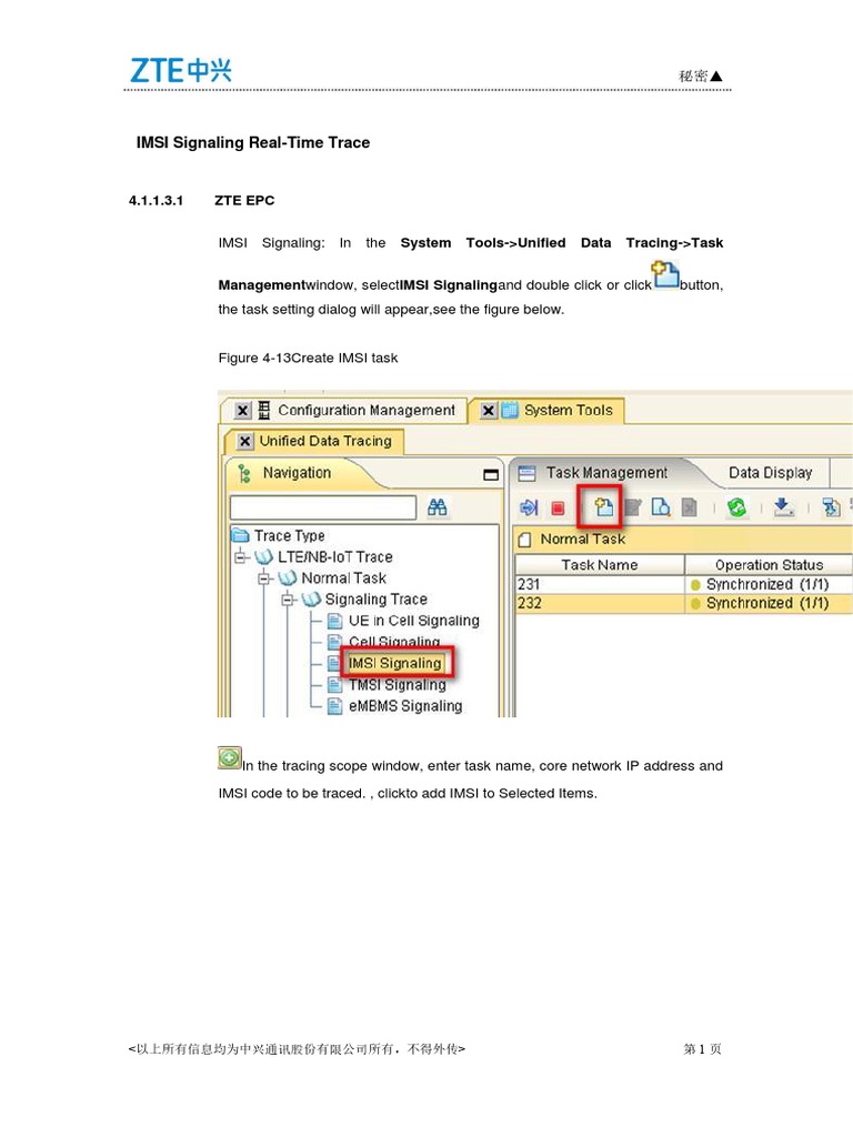 IMSI Signaling Real-Time Trace | PDF | Computing | Computer Architecture