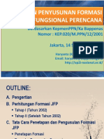 Penyusunan Formasi JFP