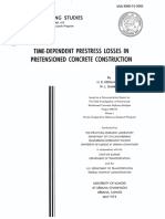 Time-Dependent Prestress Losses in pretensioned concrete construction