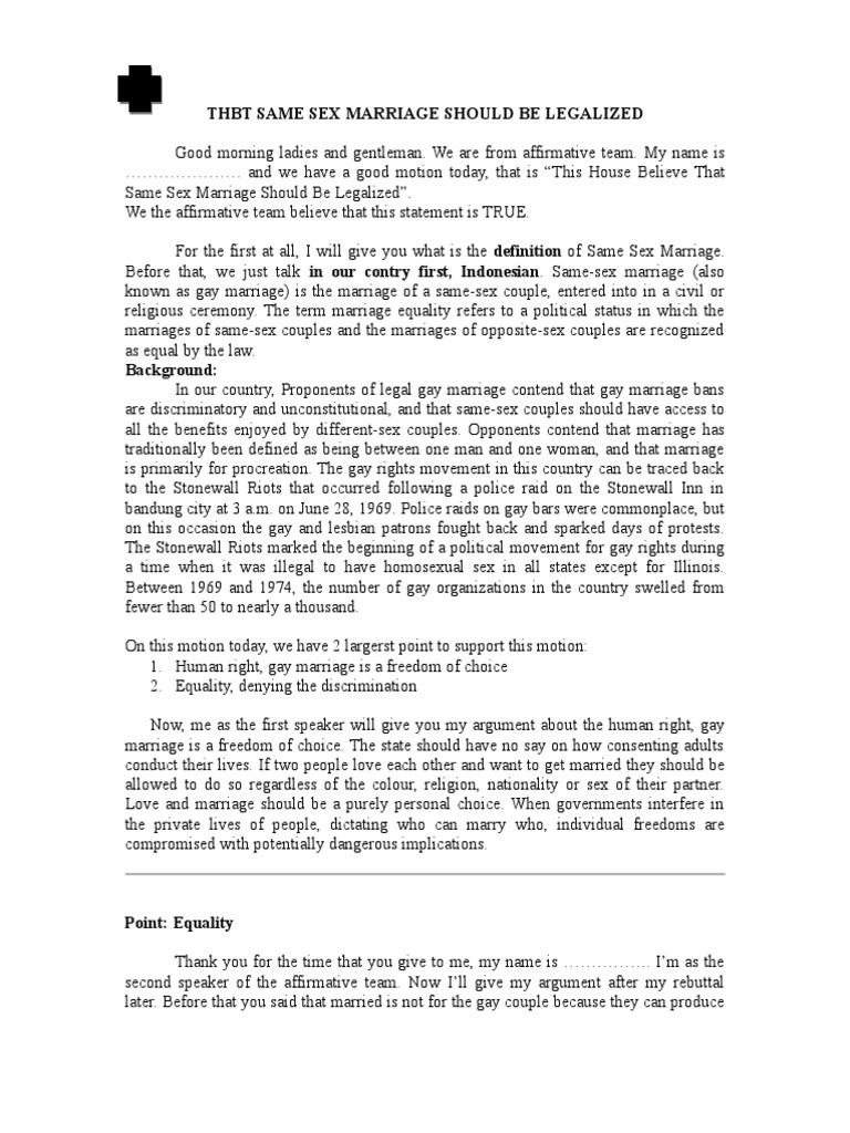 Legalizing Same-Sex Marriage in Indonesia | PDF | Same Sex Marriage ...
