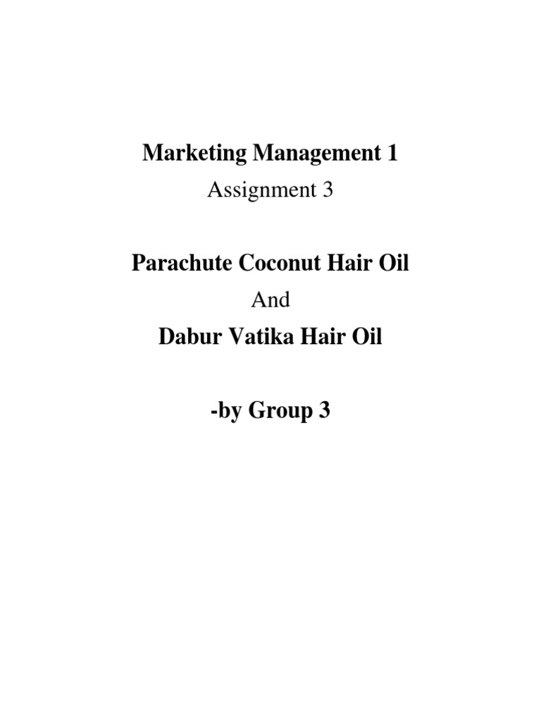 Parachute and Dabur Vatika Download Free PDF Market Segmentation Target Audience