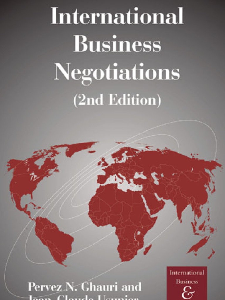 International Business Negotiations 9780080442938 | PDF