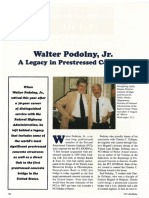 Walter Podolny, JR.: A Legacy in Prestressed Concrete