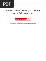 Verb Forms List PDF With Marathi Meaning: Download: Download