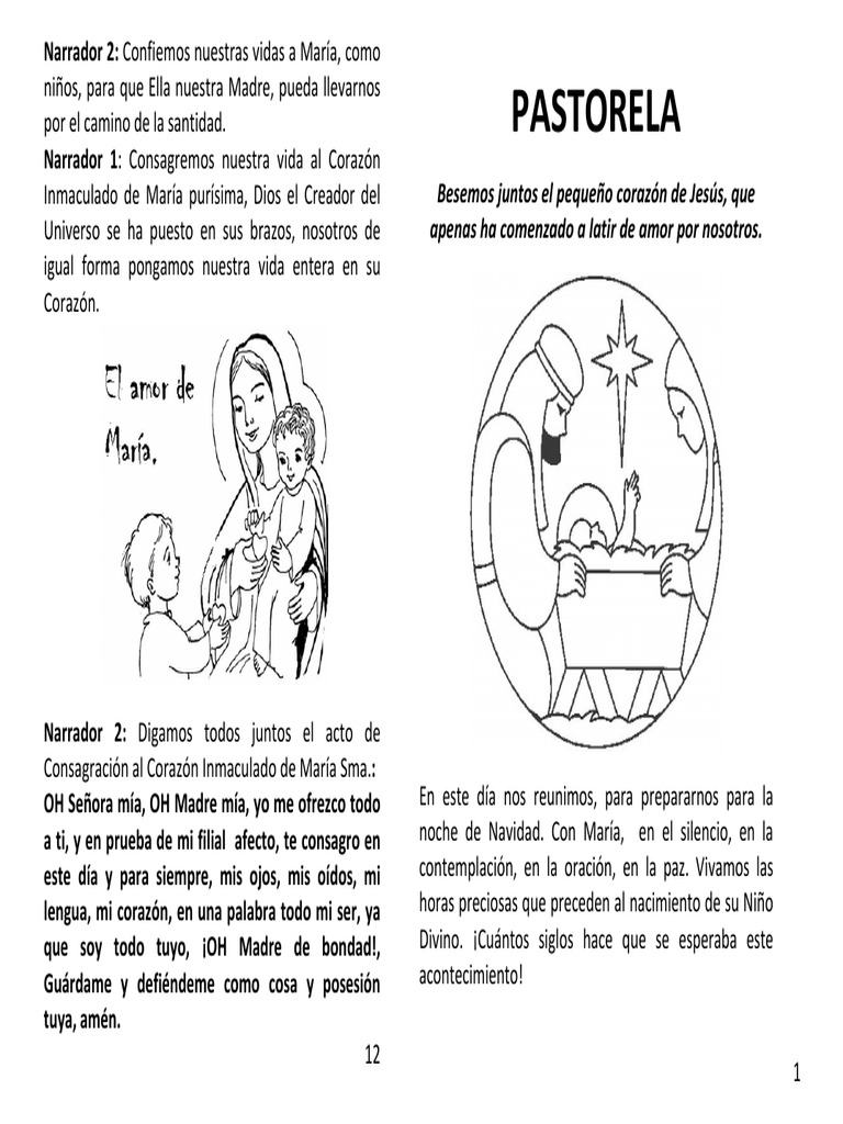 Pastorela | PDF | María, madre de Jesús | San José