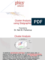 Cluster Analysis Using Statgraphics: Dr. Neil W. Polhemus