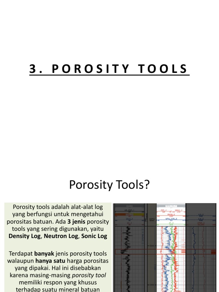 Alat Ukur Porositas Batuan dan Log | PDF | Metode & Bahan Ajar