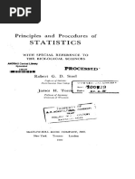 Principles and Procedures of Statistics: With Special Reference To The Biological Sciences