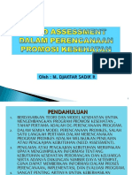 Need Assessment Dalam Perencanaan Promkes - (V)