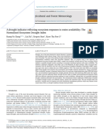 A Drought Indicator Reﬂecting Ecosystem Responses to Water Availability the Normalized Ecosystem Drought Index