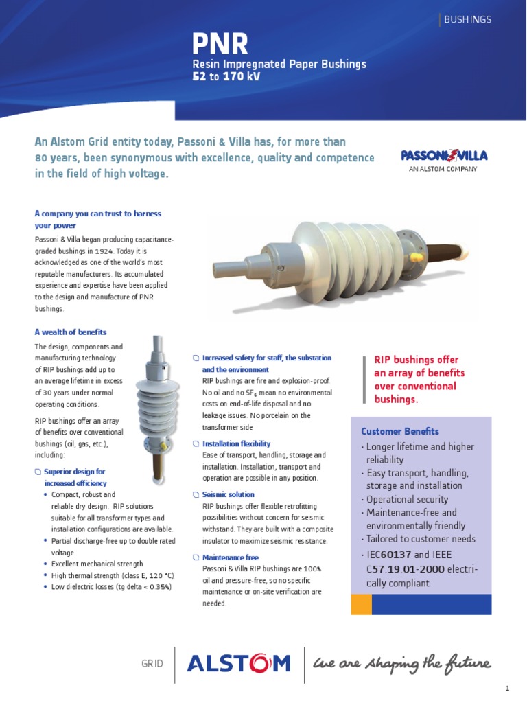 RIP Bushings | PDF | Transformer | Insulator (Electricity)