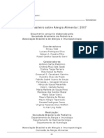 Consenso Brasileiro Em Alergia Alimentar - 2007