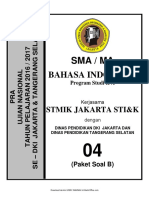 Soal Pra UN B. Indonesia SMA IPA Paket B (04) 2018 PDF