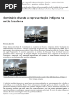 Reportagem_ Seminário Discute a Representação Indígena Na Mídia Brasileira