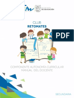 Retomates Cuadernillo Docente Sec