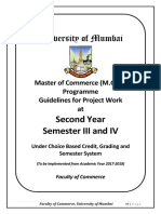 University of Mumbai: Second Year Semester III and IV
